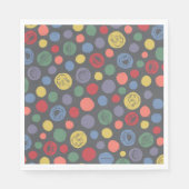 Serviette En Papier Ensemble Polka Motif (Devant)