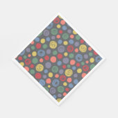 Serviette En Papier Ensemble Polka Motif (Coin)
