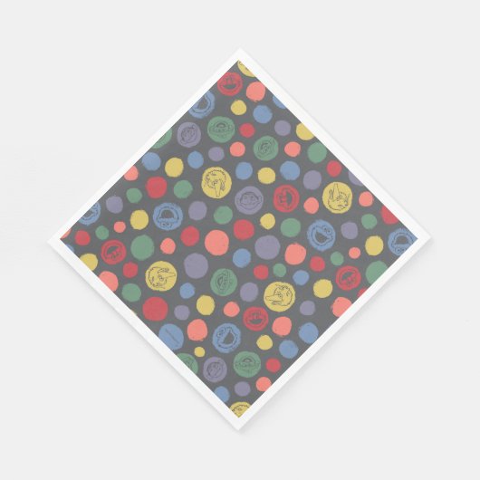 Serviette En Papier Ensemble Polka Motif (Coin)