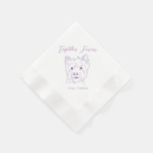 Serviette En Papier Ensemble pour toujours Serviettes de mariage Terri (Coin)