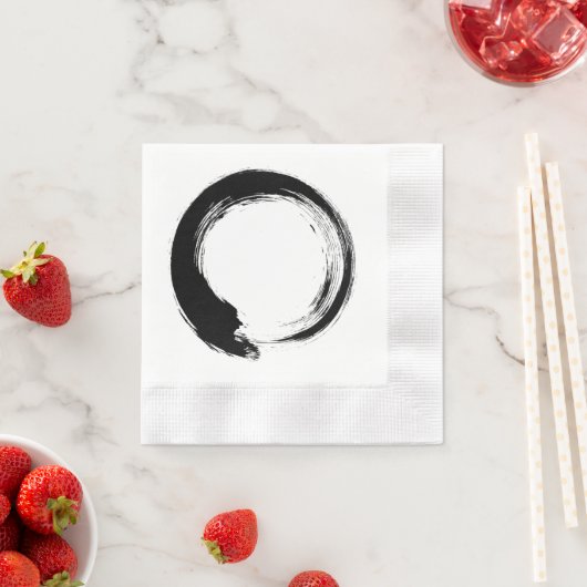 Serviette En Papier Enso Zen Circle (En situation)