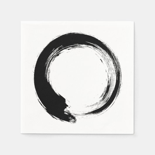 Serviette En Papier Enso Zen Circle (Devant)