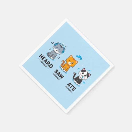 Serviette En Papier Entendu Saw Ate No Bird Party serviettes (Coin)