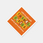 Serviette En Papier Enter His Gates with Thanks – Psalm 100:4  (Coin)