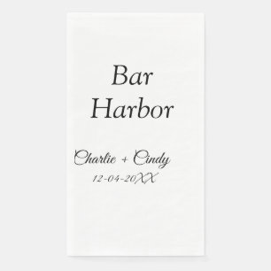Serviette En Papier enterrement de vie de jeune fille à Bar Harbor dem