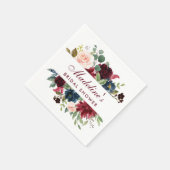 Serviette En Papier Enterrement de vie de jeune fille Bourdon Burgundy (Coin)