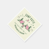 Serviette En Papier Enterrement de vie de jeune fille Camping (Coin)