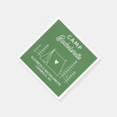 Serviette En Papier Enterrement de vie de jeune fille personnalisé Cam (Coin)