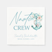 Serviette En Papier Enterrement de vie de jeune fille personnalisé Cro (Devant)