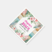 Serviette En Papier Enterrement de vie de jeune fille sur une plage tr (Coin)