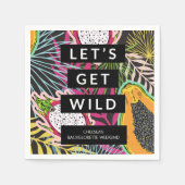 Serviette En Papier Enterrement de vie de jeune fille tropical : décha (Devant)