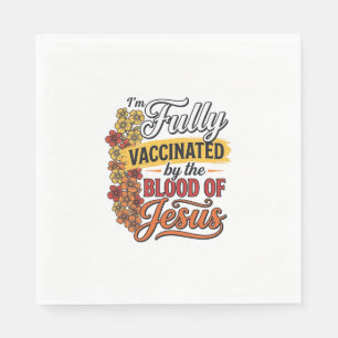 Serviette En Papier Entièrement vacciné par le sang de Jésus conceptio