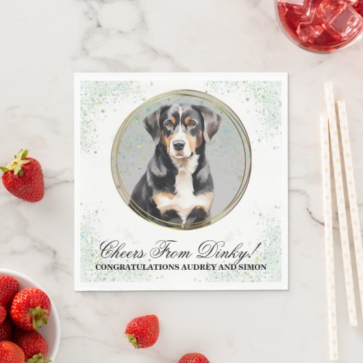Serviette En Papier Entlebucher Mountain Dog Mariage photo Napkins (En situation)