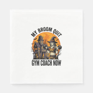Serviette En Papier Entraîneur de Fitness Halloween Sorcière Citrouill