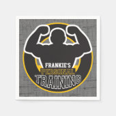 Serviette En Papier Entraîneur du GYM Power Training Fitness Custom (Devant)