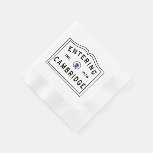 Serviette En Papier Entrée Cambridge Massachusetts Bâton rectangulaire (Coin)
