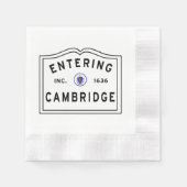 Serviette En Papier Entrée Cambridge Massachusetts Bâton rectangulaire (Devant)
