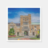 Serviette En Papier Entrée principale du Vassar College à New York (Devant)