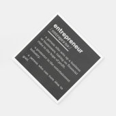 Serviette En Papier Entrepreneur Définition Amusant Propriétaire d'ent (Coin)