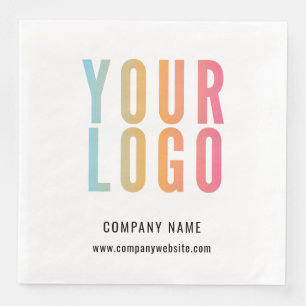 Serviette En Papier Entreprise de promotion de logo d'entreprise Blanc