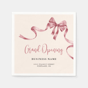 Serviette En Papier Entreprise Grand Ouverture du ruban moderne