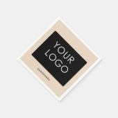 Serviette En Papier Entreprise professionnelle moderne Logo d'affaires (Coin)