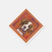 Serviette En Papier Épagneul breton (Coin)