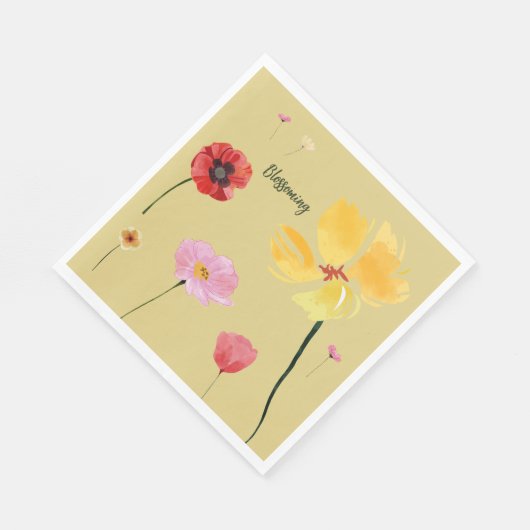 Serviette En Papier Épanouissement (Coin)