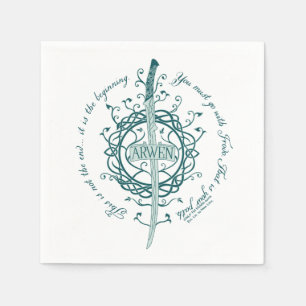 Serviette En Papier Épée elfique ARWEN™ Citation