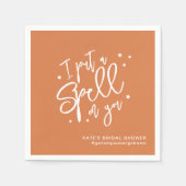 Serviette En Papier Épelle sur vous Halloween papier Fête des mariées  (Devant)