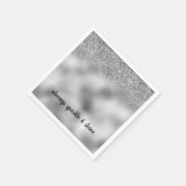 Serviette En Papier Éperche Glam Argent (Coin)