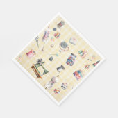 Serviette En Papier Ephémère couture, cercle à coudre, fête (Coin)
