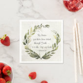 Serviette En Papier Ephesians 2:8 (En situation)