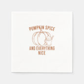 Serviette En Papier Épice citrouille Et Tout Beau Automne Saison Que (Devant)