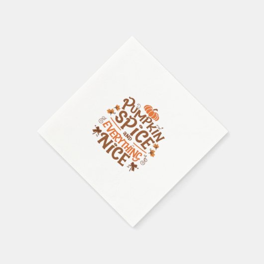 Serviette En Papier Épice citrouille Et Tout Nice Basic & Essentia (Coin)