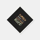 Serviette En Papier Épice citrouille Et Tout Nice Citation D'Automne (Coin)