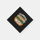 Serviette En Papier Épice citrouille Et Tout Nice Drôle Citation & Sl (Coin)