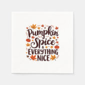 Serviette En Papier Épice citrouille Et Tout Nice Sloth Halloween (Devant)