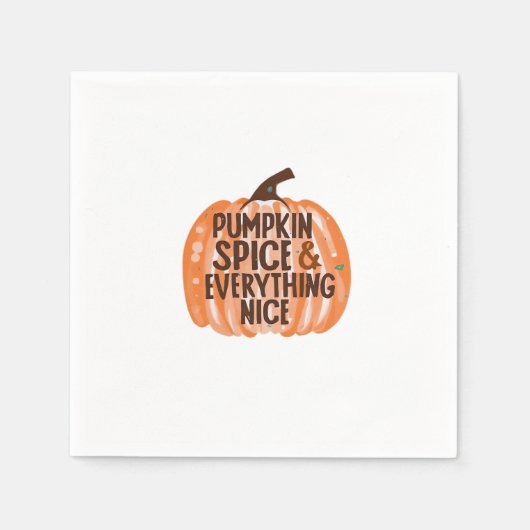 Serviette En Papier Épice citrouille & Tout Nice Drôle Slogan & Quo (Devant)