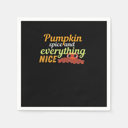Serviette En Papier Épice citrouille & Tout Nice Halloween Basic De (Devant)