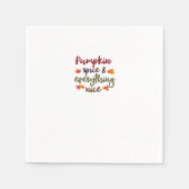 Serviette En Papier Épice citrouille & Tout Nice Latte Lover (Devant)