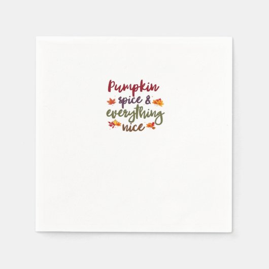 Serviette En Papier Épice citrouille & Tout Nice Latte Lover (Devant)