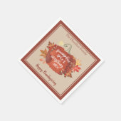 Serviette En Papier Épice citrouille & Tout Nice Thanksgiving (Coin)
