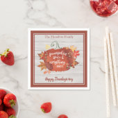 Serviette En Papier Épice citrouille & Tout Nice Thanksgiving (En situation)