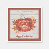 Serviette En Papier Épice citrouille & Tout Nice Thanksgiving (Devant)