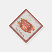 Serviette En Papier Épice citrouille & Tout Nice Thanksgiving (Coin)