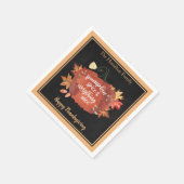 Serviette En Papier Épice citrouille & Tout Nice Thanksgiving (Coin)