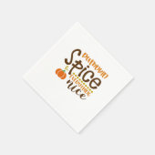 Serviette En Papier Épice citrouille & Tout Nice Trend Slogan & Quo (Coin)