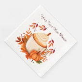 Serviette En Papier Épice d'automne (Coin)
