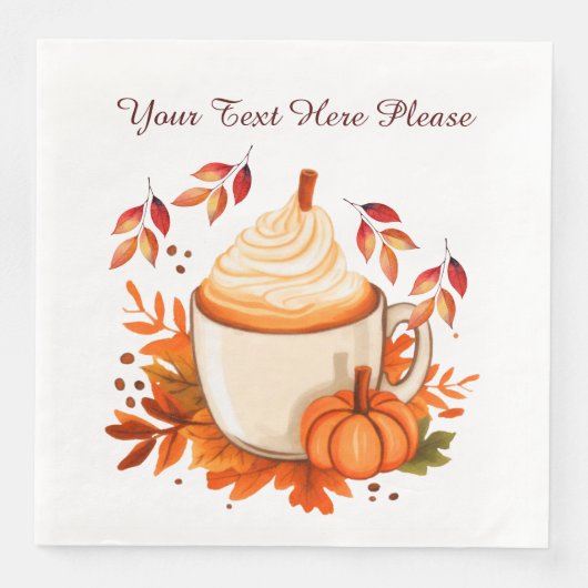 Serviette En Papier Épice d'automne (Devant)